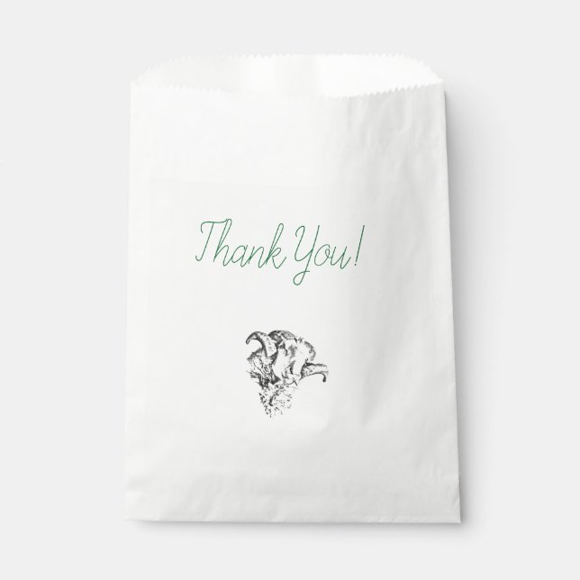 Funky Cute Sheep Ram Favour Bag (Front)