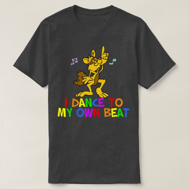 Funky Dancing Cat T-Shirt (Design Front)