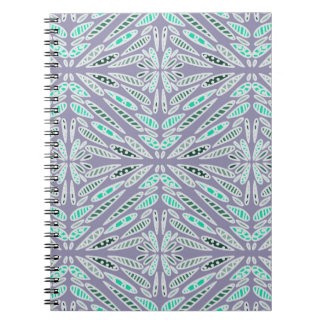 Funky Design Floral Geometric  Notebook