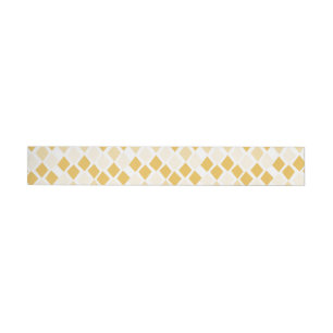 Funky Diamonds Choose Any Colour Wraparound Address Label