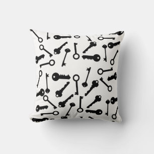 Funky Different Key Shapes Pattern Cushion Pillow