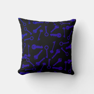 Funky Different Key Shapes Pattern Cushion Pillow