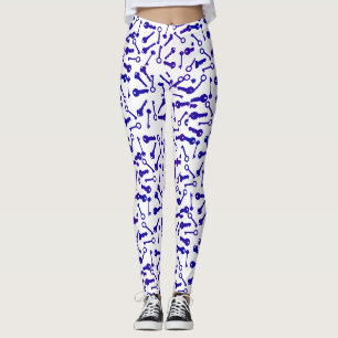 Funky Different Key Shapes Pattern Leggings