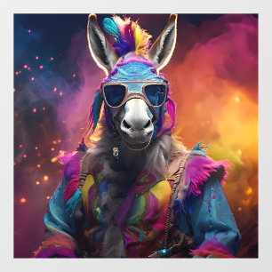 Funky Donkey Blue Glasses 