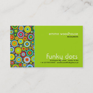 Funky Dots :: Green Business Card