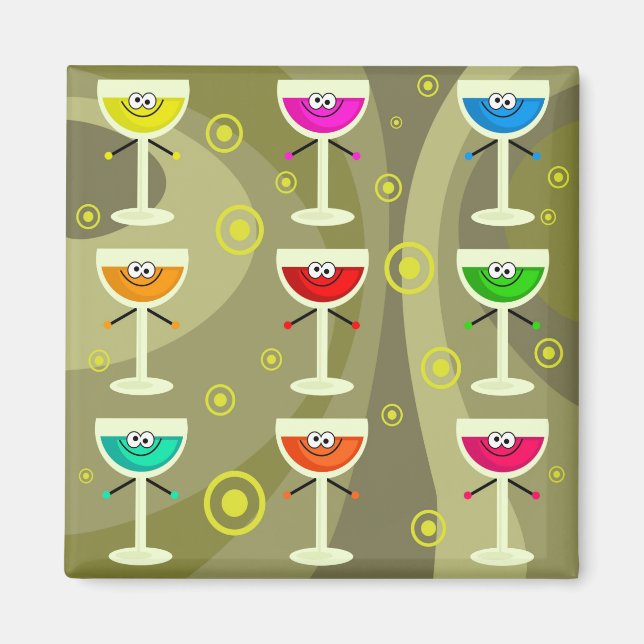 Funky Drinks Magnet (Front)