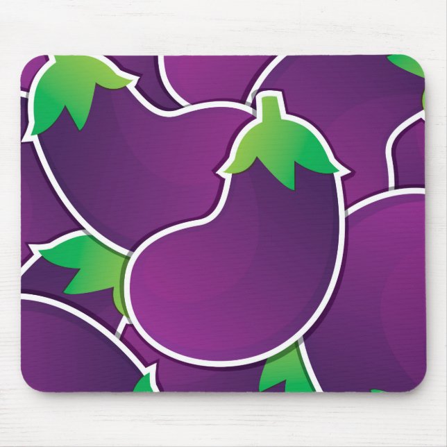 Funky eggplant mouse pad (Front)
