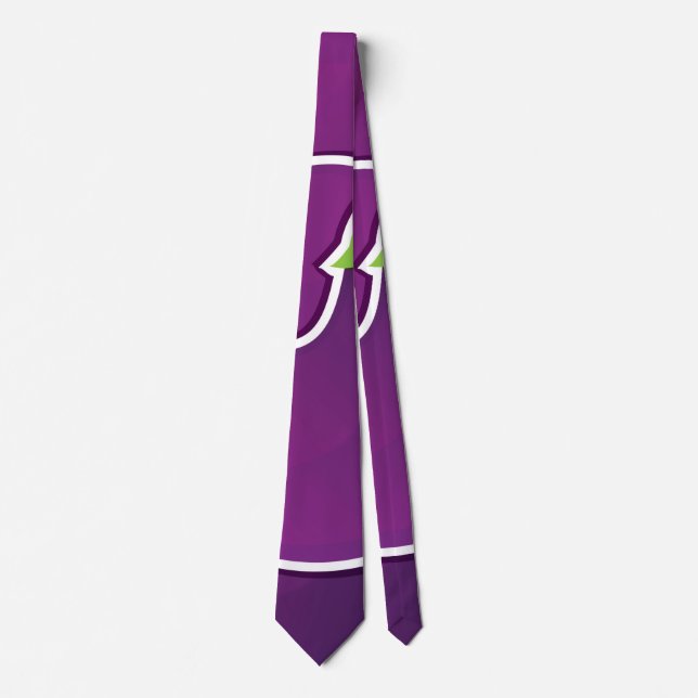 Funky eggplant tie (Front)