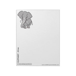 Funky ELEPHANT -Animal lover - Notepad
