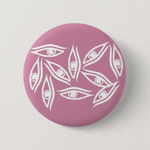 Funky Eye Pattern Product 6 Cm Round Badge