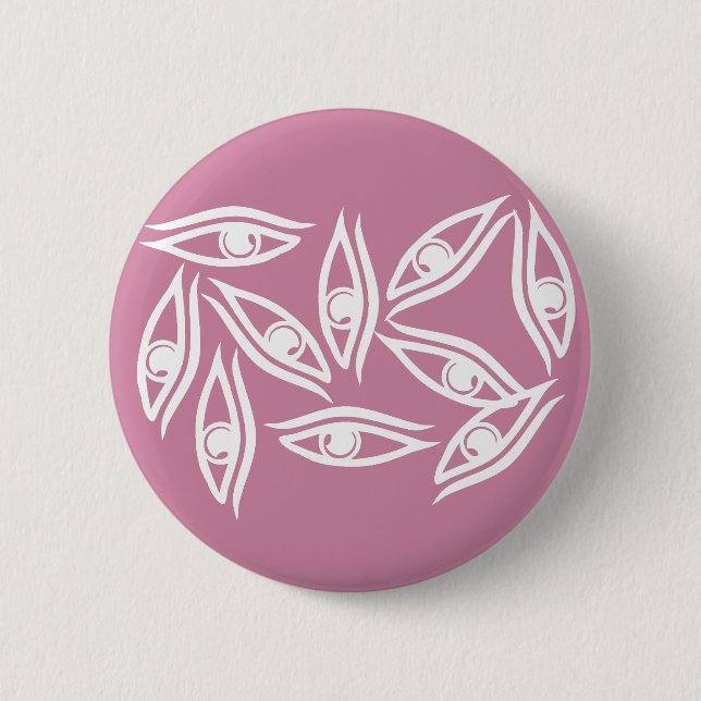 Funky Eye Pattern Product 6 Cm Round Badge (Front)