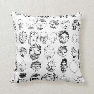 funky faces cushion