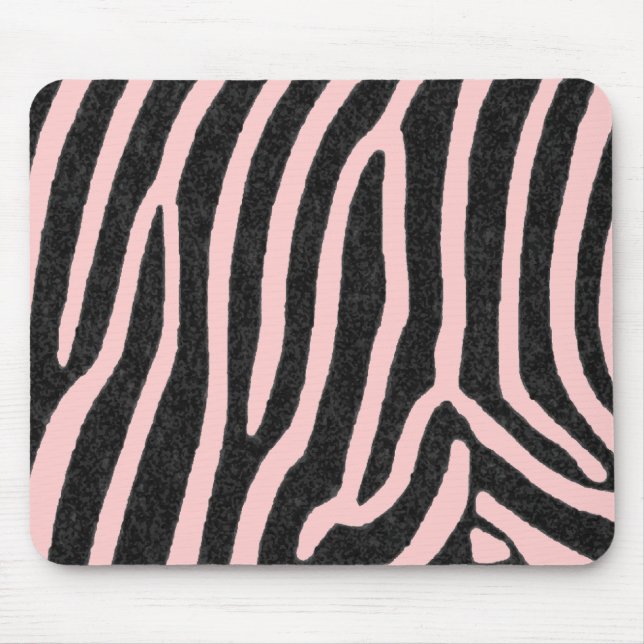 Funky & Fashionable Zebra Stripes Mousepad (Front)