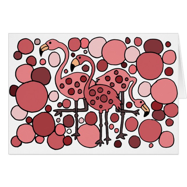Funky Flamingo Art (Front Horizontal)