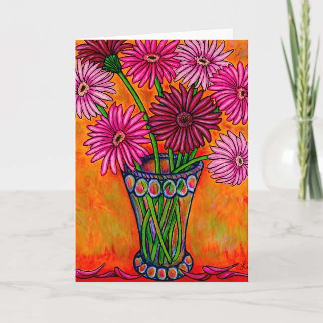 Funky Floral Greeting Cards (Front)