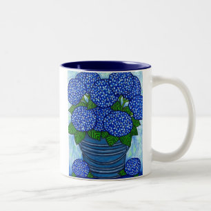 Funky Floral "Hydrangea" Coffe Mug
