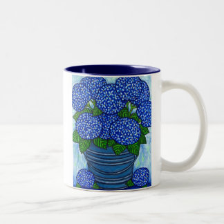 Funky Floral "Hydrangea" Coffe Mug