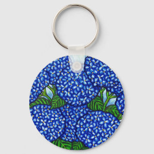 Funky Floral Hydrangea Key Chain