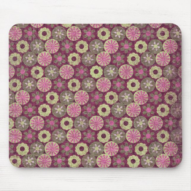 Funky Floral Mousepad (Front)