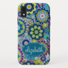Funky Floral Pattern with Custom Name