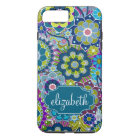 Funky Floral Pattern with Custom Name
