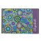 Funky Floral Pattern with Name aubergine green