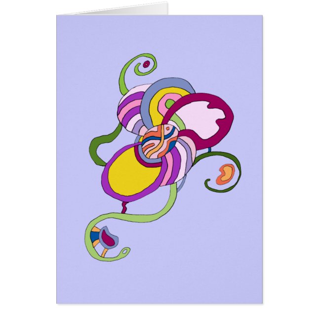 Funky Flower Abstract Illustration (Front)