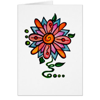 Funky Flower Card