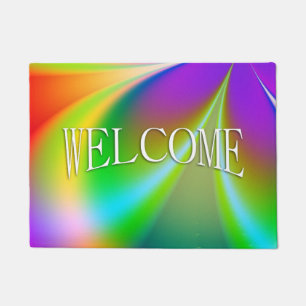 Funky Flower Power Doormat