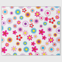 Funky Flower Wrapping Paper