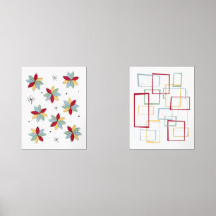 Funky Flowers and Frames Mid Century Modern