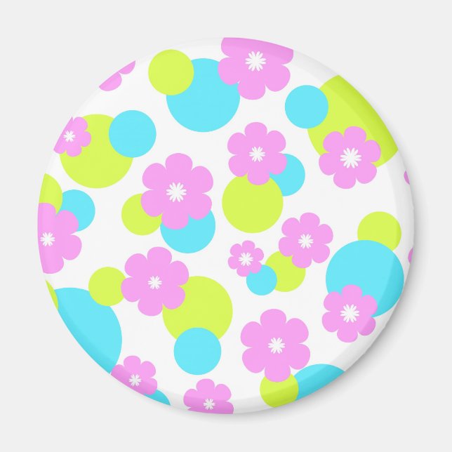 Funky flowers - Magnet (Front)
