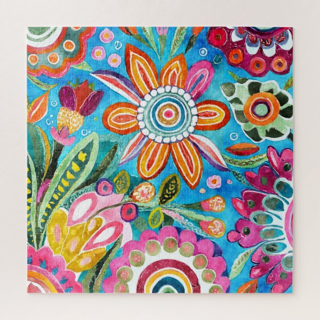Funky Flowers Puzzle (Vertical)