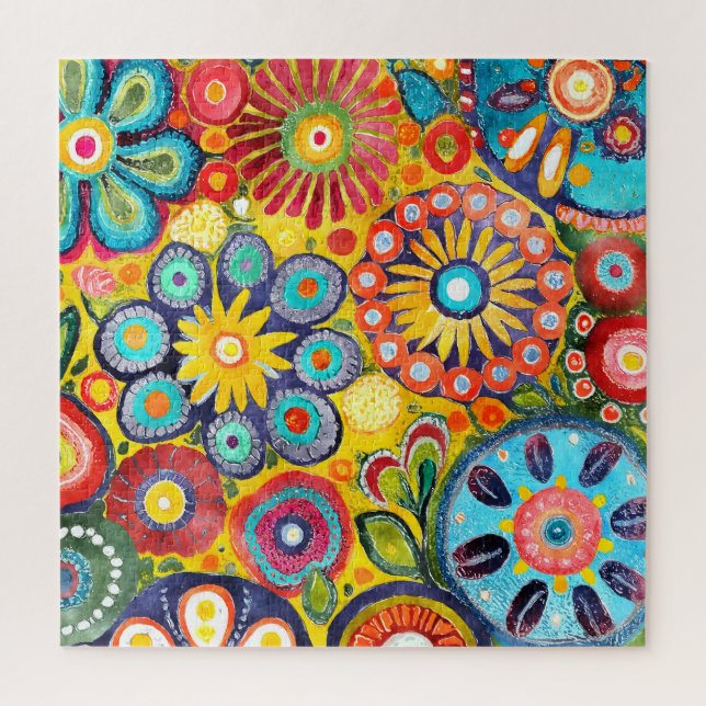 Funky Flowers Puzzle (Vertical)