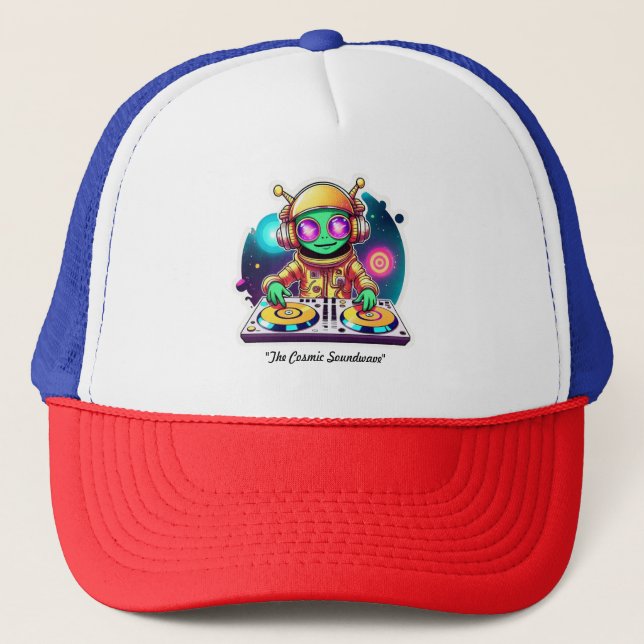 "Funky Frequencies from Space" Trucker Hat (Front)