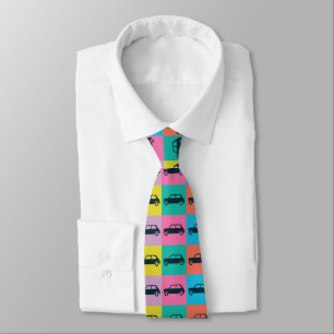 Funky Fun Checkerboard Mini Cooper Tie