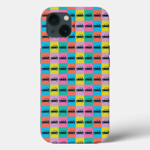Funky Fun Chequerboard Mini Cooper iPhone 13 Case