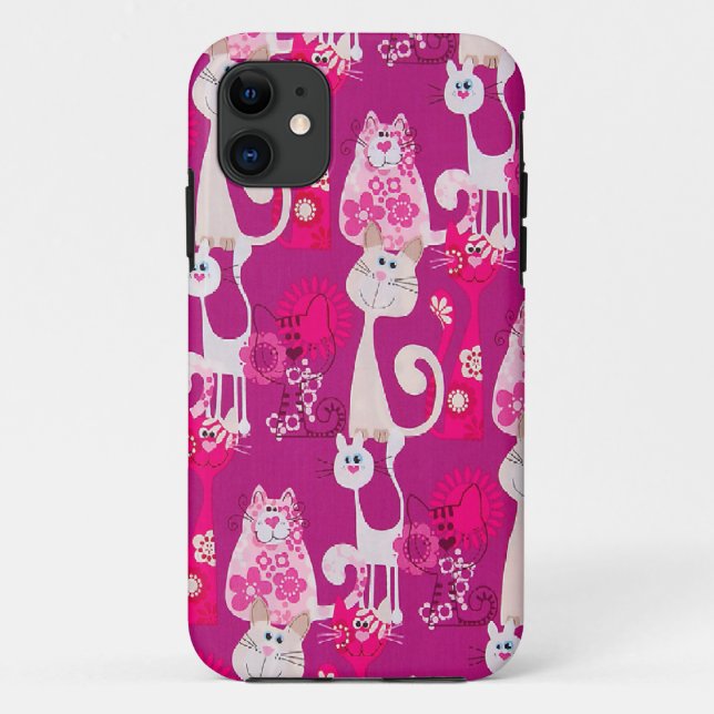 Funky Fun Cool Cats iPhone 5 Case-Mate iPhone Case (Back)