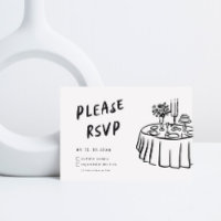 Funky Fun Modern Retro QR Code Wedding