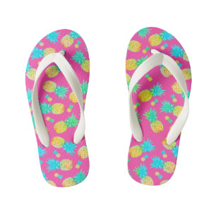 Funky Fun Pineapple Print Colourful Kid's Thongs