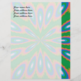 Funky Garden Abstract Art Letterhead Design