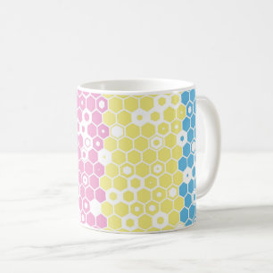 Funky Geometric Mod Abstract Polygender Pride Flag Coffee Mug