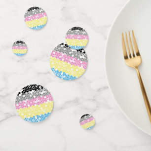 Funky Geometric Mod Abstract Polygender Pride Flag Confetti