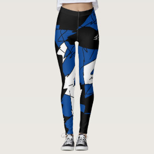 Funky Geometry Abstract Art Sport Winner Leggings