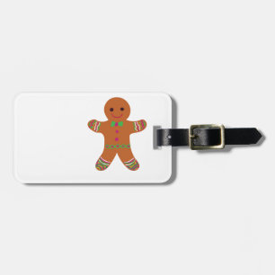 Funky Gingerbread Luggage Tag