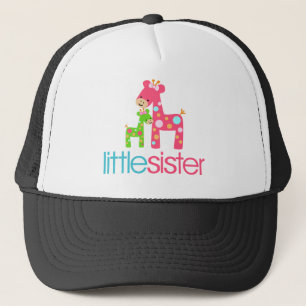 Funky Giraffe Little Sister tshirt Trucker Hat