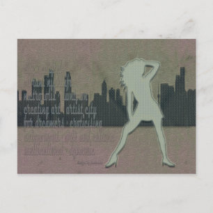 FUNKY GIRL POSTCARD