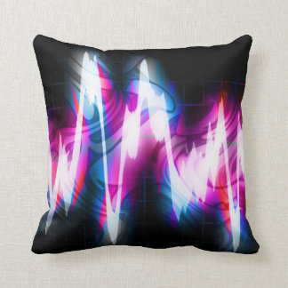 Funky Graphic EQ Audio Waveform Cushion