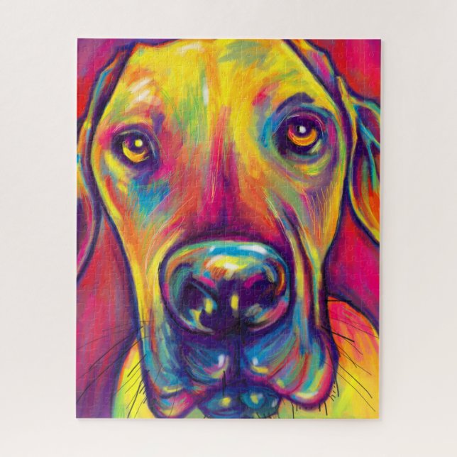 Funky Great Dane Art Puzzle (Vertical)