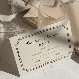 Funky Green Pink  Red Scribble RSVP